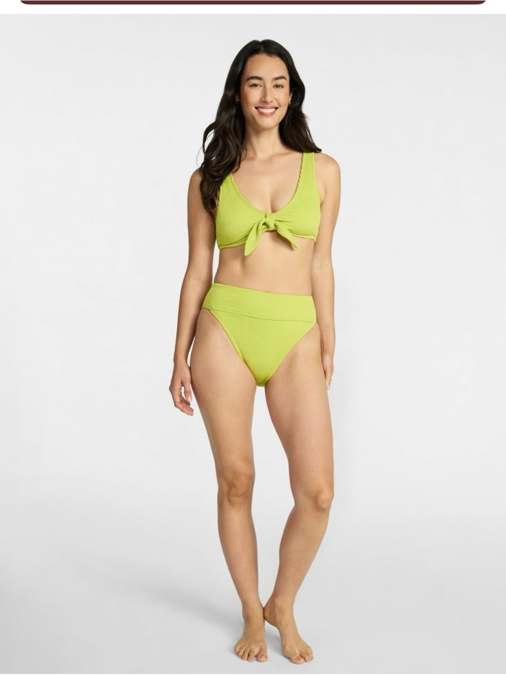 Time and tru green two piece bikini set size XL